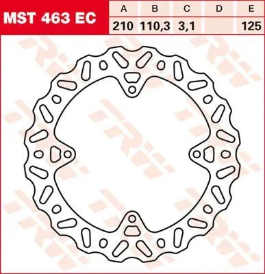 Trw Ec Cross Design Bremsscheibe - Hinten