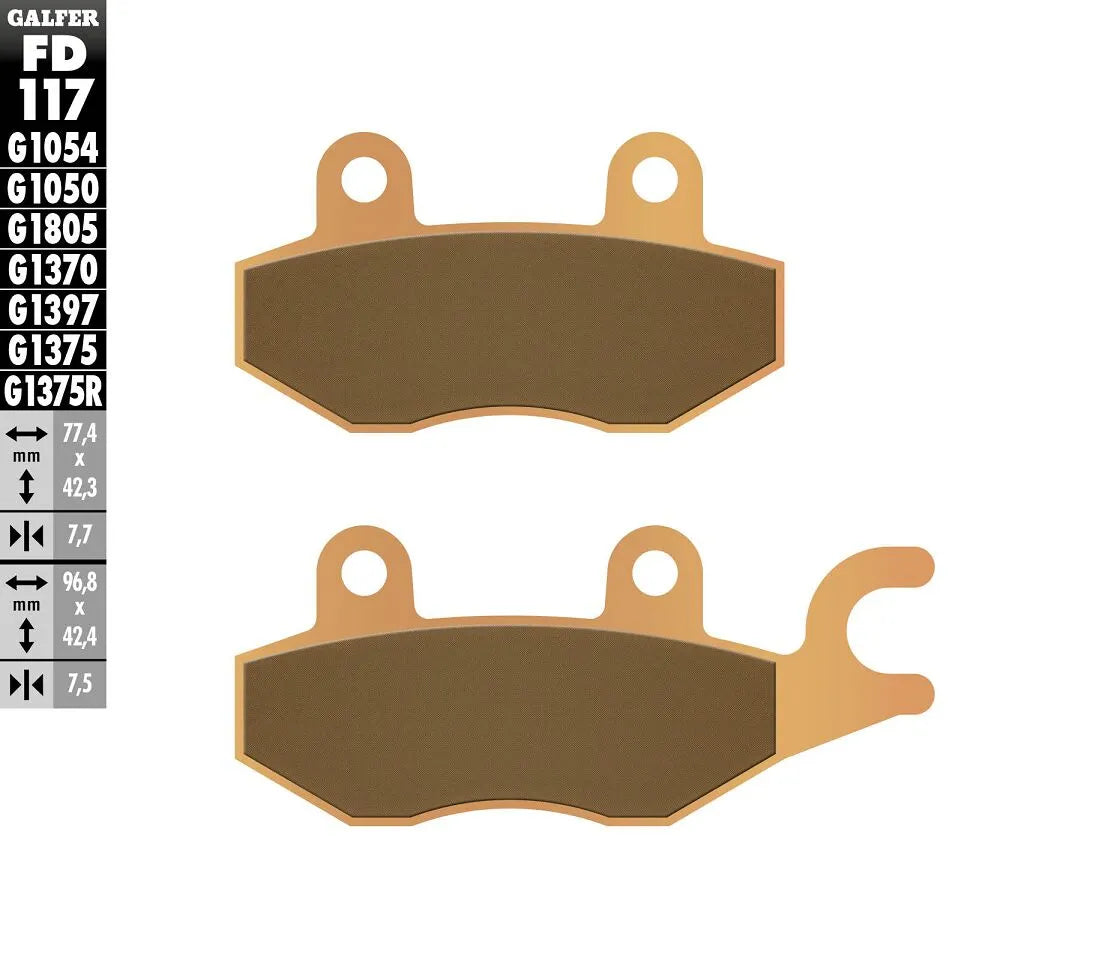 Galfer Hh Sintered Brake Pads - High-performance Braking - Front & Rear