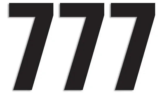 Blackbird Racing Number Plate Graphics - Black 7