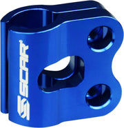 Scar Bremsleitungs-Klemme - Blauer Aluminium Adapter