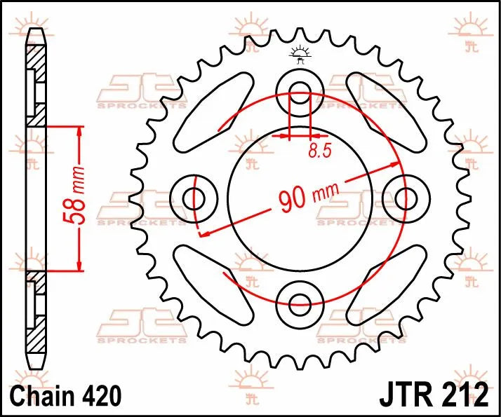 Jt Sprockets Steel Rear Sprocket 37t