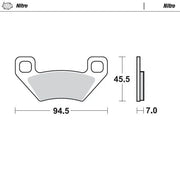 Moto-master Nitro Atv Bremsbeläge - Sintermetall - Hinten