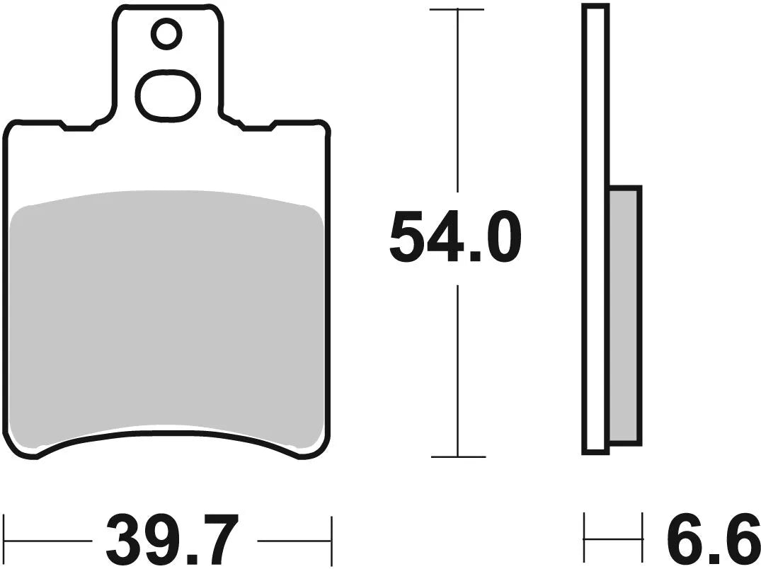 SBS HF Street Ceramic Organic Bremsbeläge - Vorne