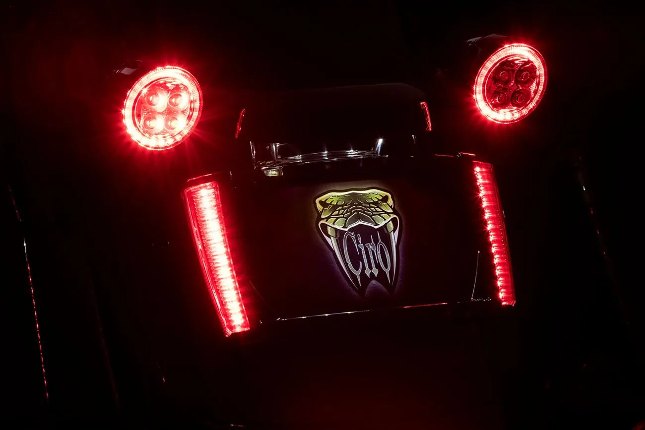 Ciro Led Lighted License Plate Frame For Harley-davidson