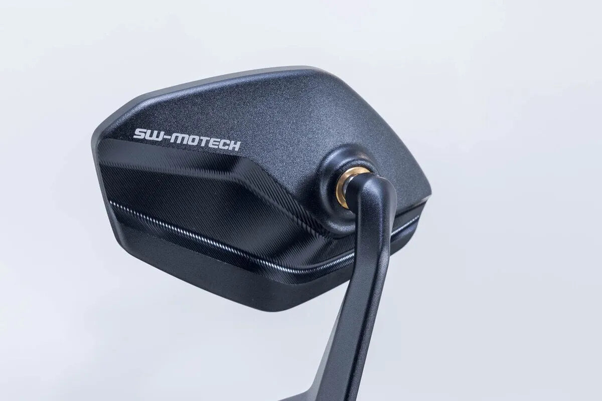 Sw-motech Bar End Mirrors - Black Aluminum