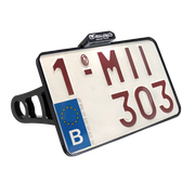 Heinz Bikes License Plate Side Mount For 3/4" Axles