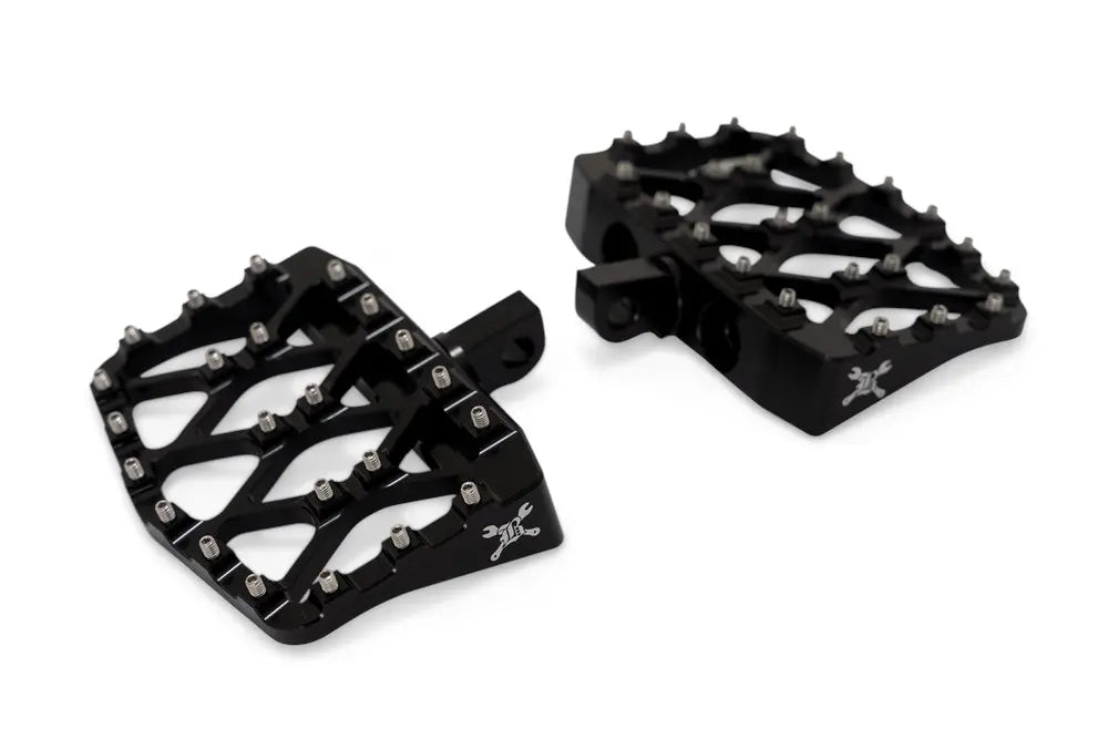 Burly Brand X-Evolution Mini Floorboards Black M8 for Softail