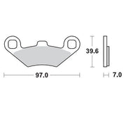 Moto-Master Racing Sintered Bremsbeläge Für Atv - Vorne & Hinten