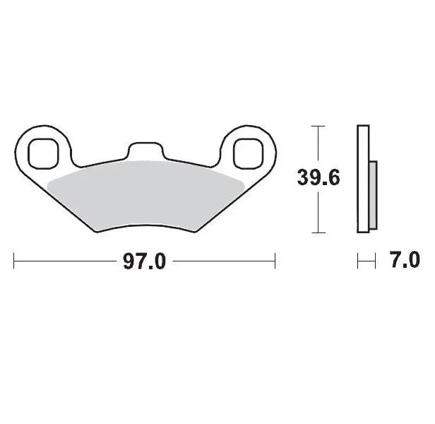 Moto-master Racing Sintered Brake Pads For Atv - Front & Rear