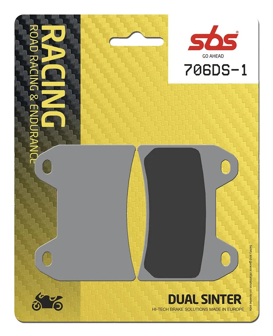 Sbs Ds Racing Dual Sintered Brake Pads Set - Front