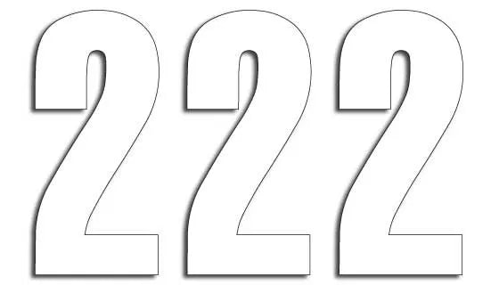 Blackbird Racing Number Plate Graphic 3-pack