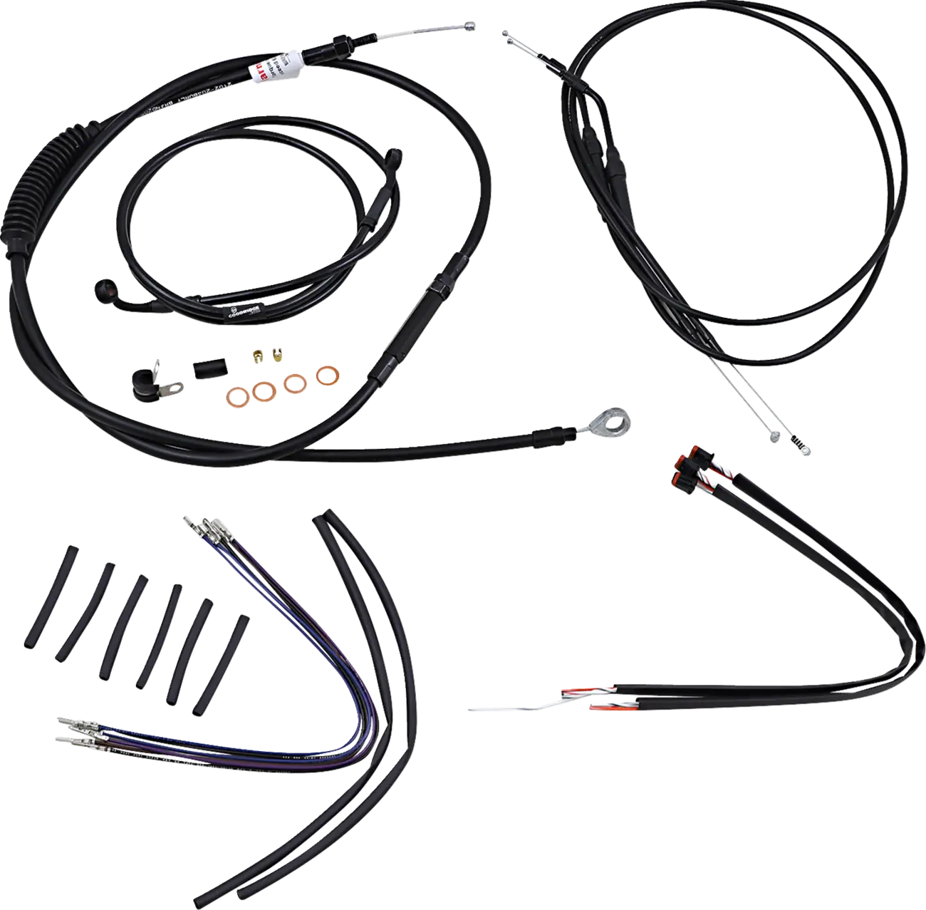 BURLY BRAND Handlebar Cable/Line Kit for Ape Hangers