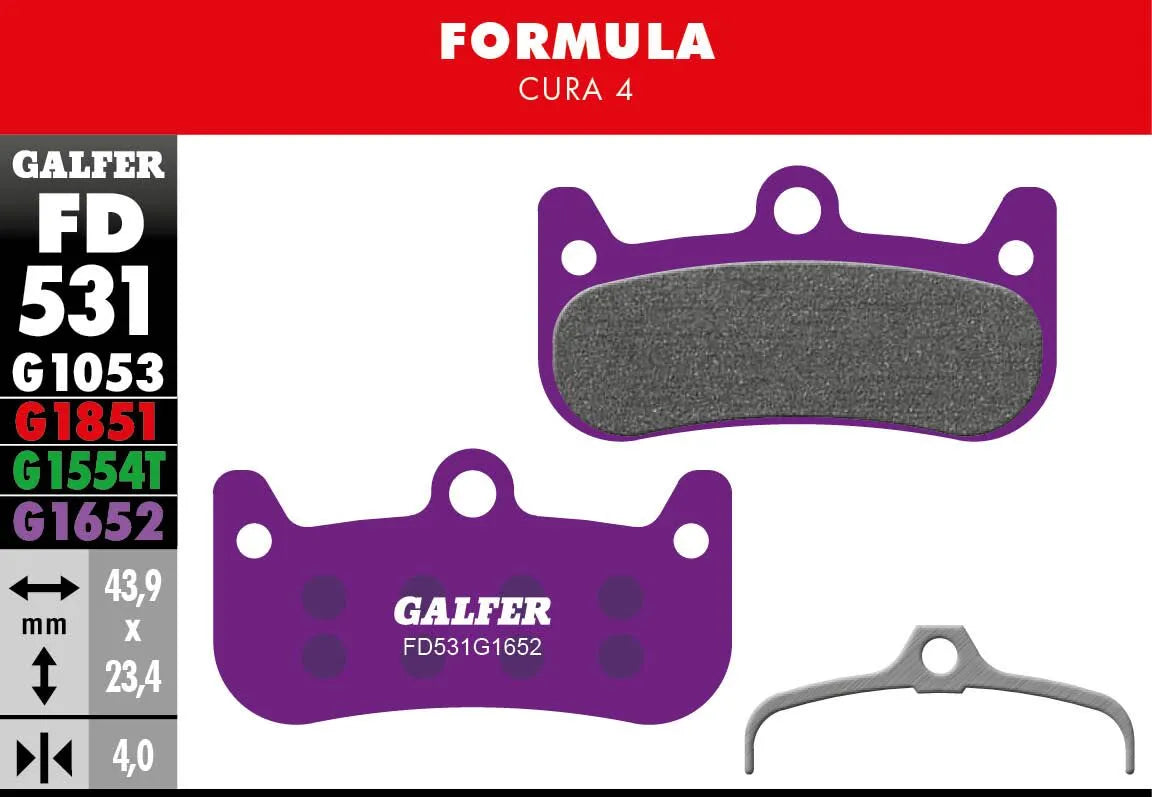 Galfer G1652 E-Bike Brake Pads for Formula Cura 4