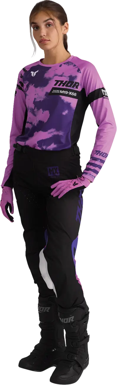 Thor Women's Launchmode Xp Gloves - Black/Orchid