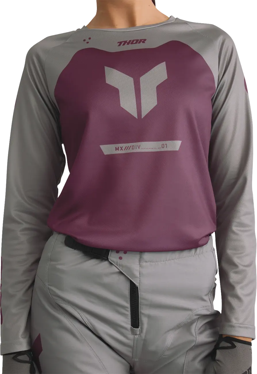 Thor Women's Ridemode Menace Jersey Purple/Gray
