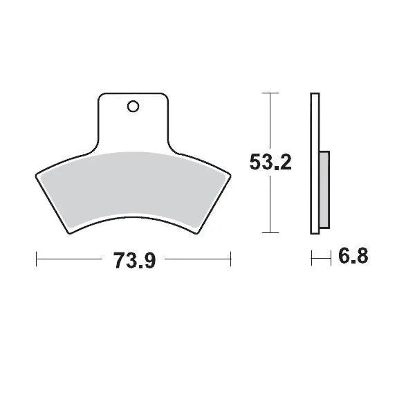Moto-master Racing Sintered Brake Pads For Atv - Rear