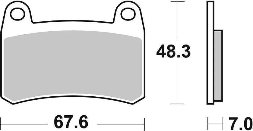 Sbs Hs Street Excel Sinter-Bremsbeläge Vorne - Vorne
