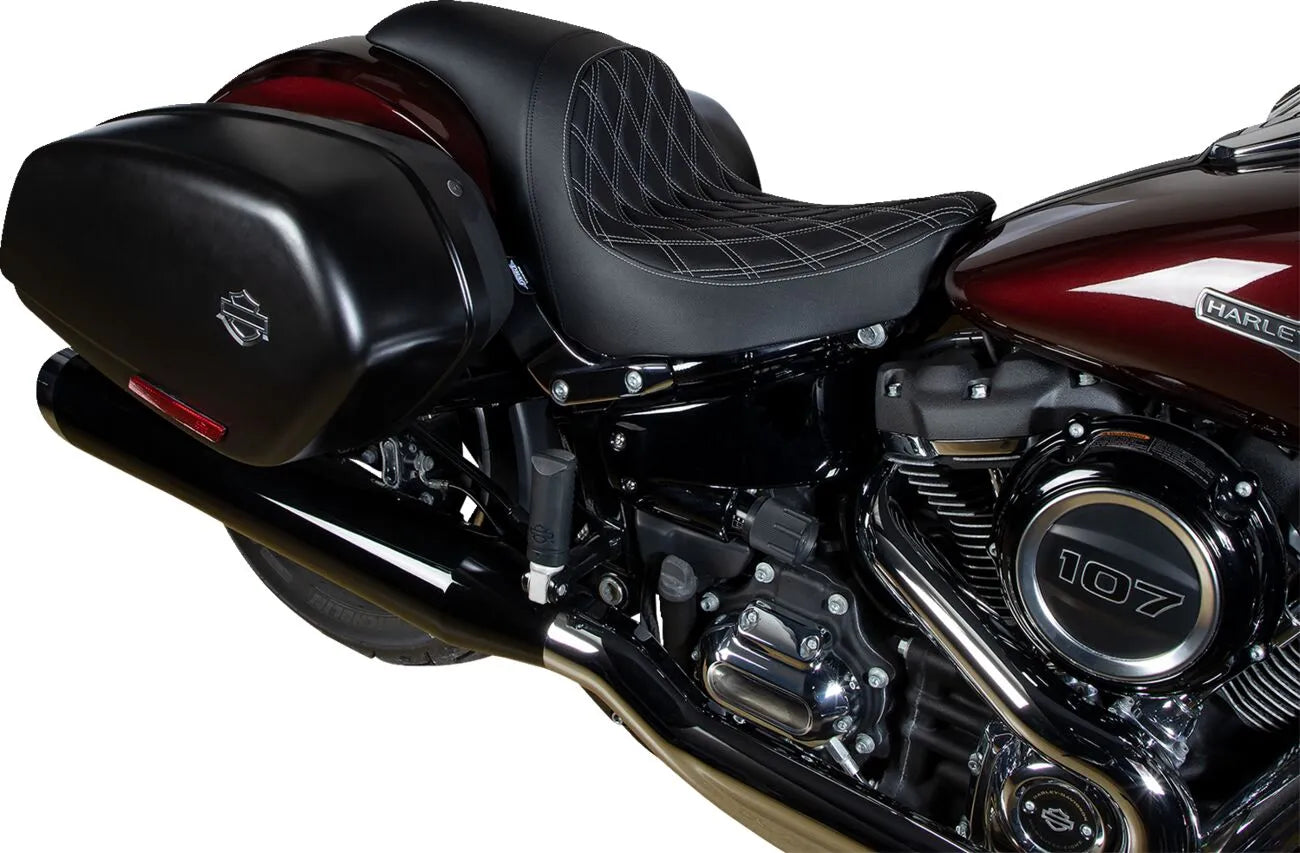 Drag Specialties Predator Seat - Enhanced Comfort - For Harley Davidson