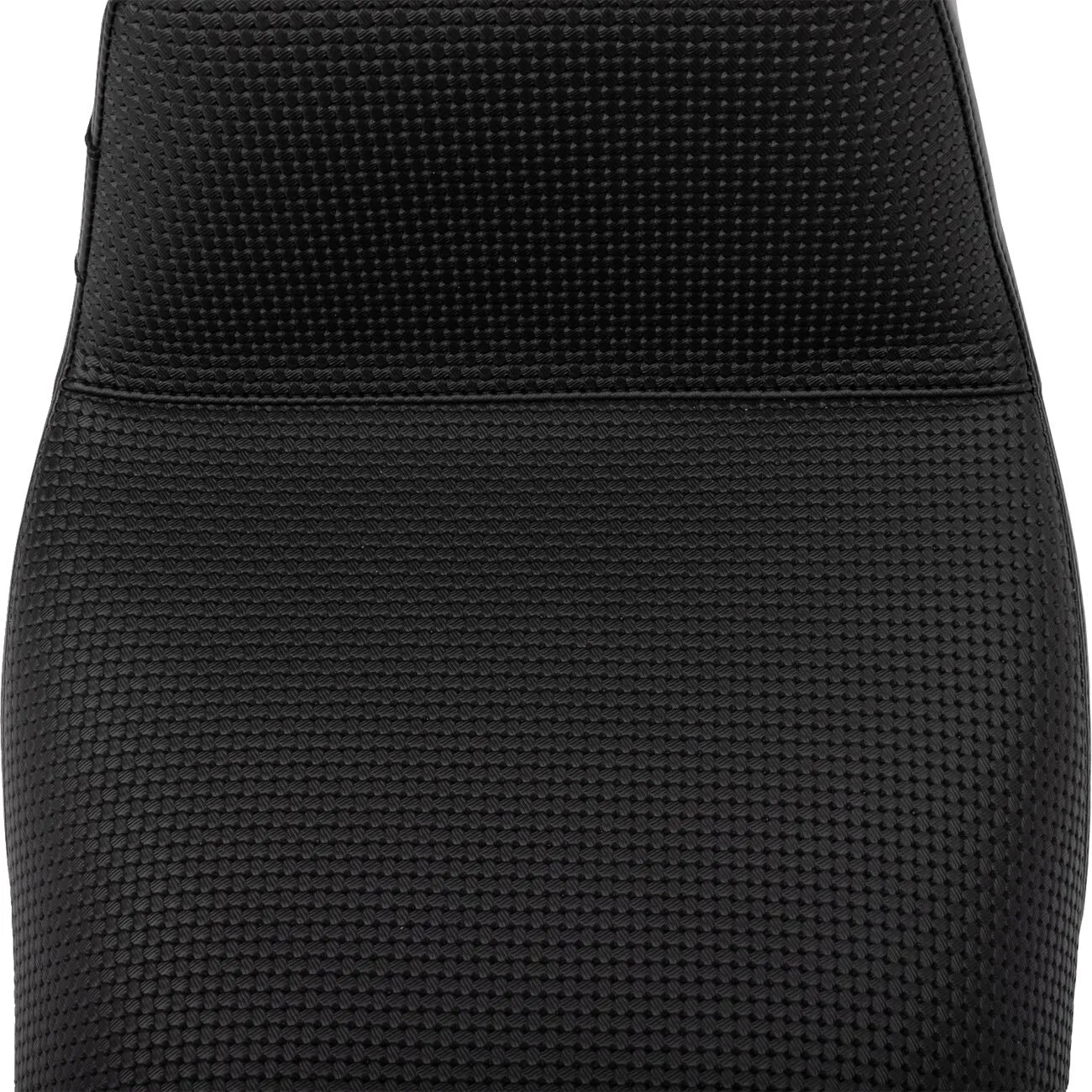 Le Pera Kickflip Seat - Black Vinyl, Basketweave - For Harley Davidson