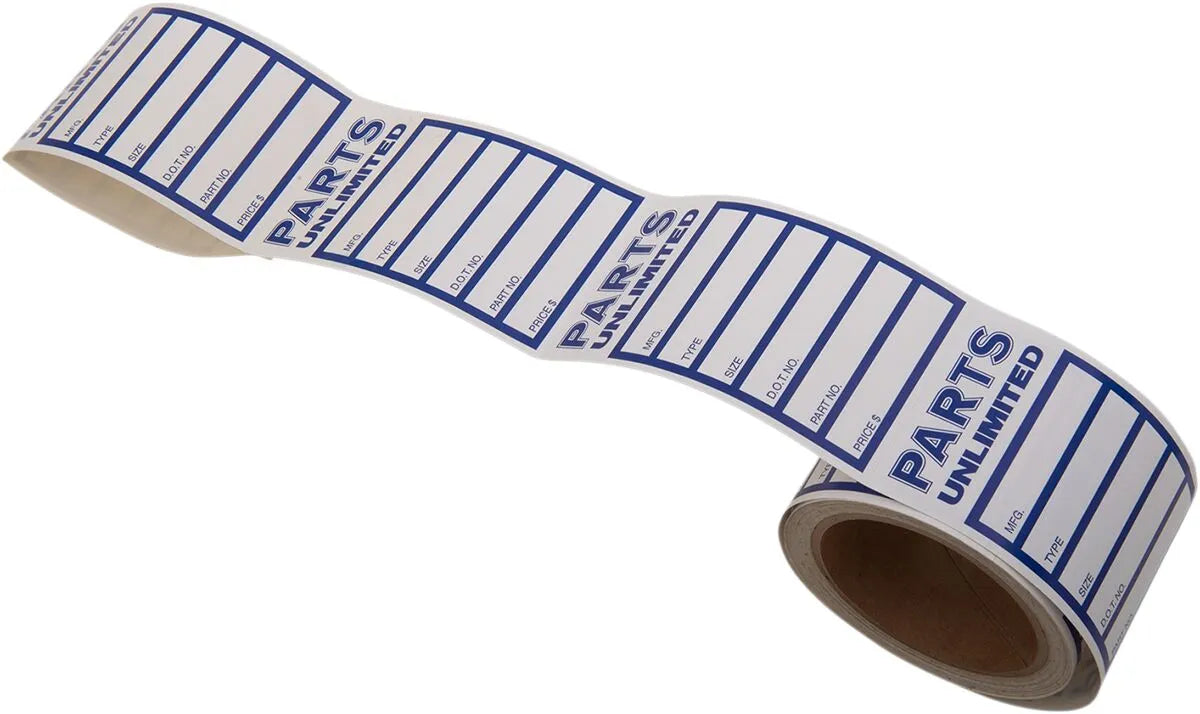 Tire Labels 100-Pack