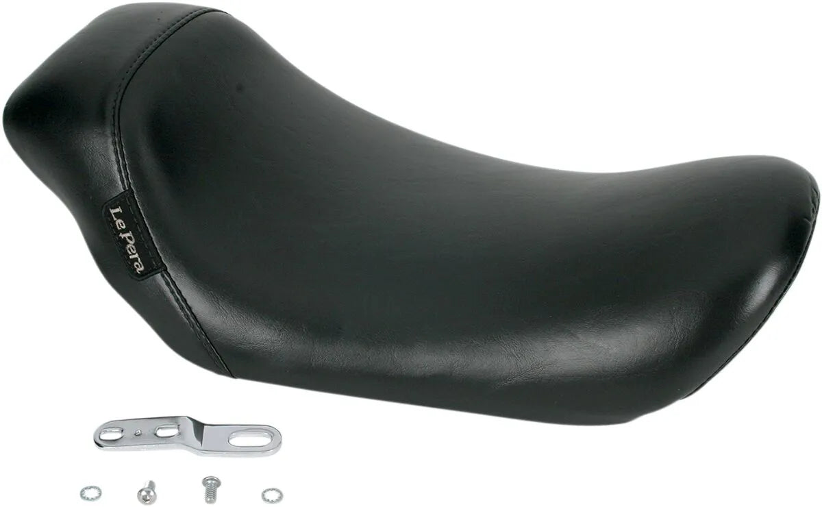 Le Pera Bare Bones Solo Seat - Black - For Harley Davidson