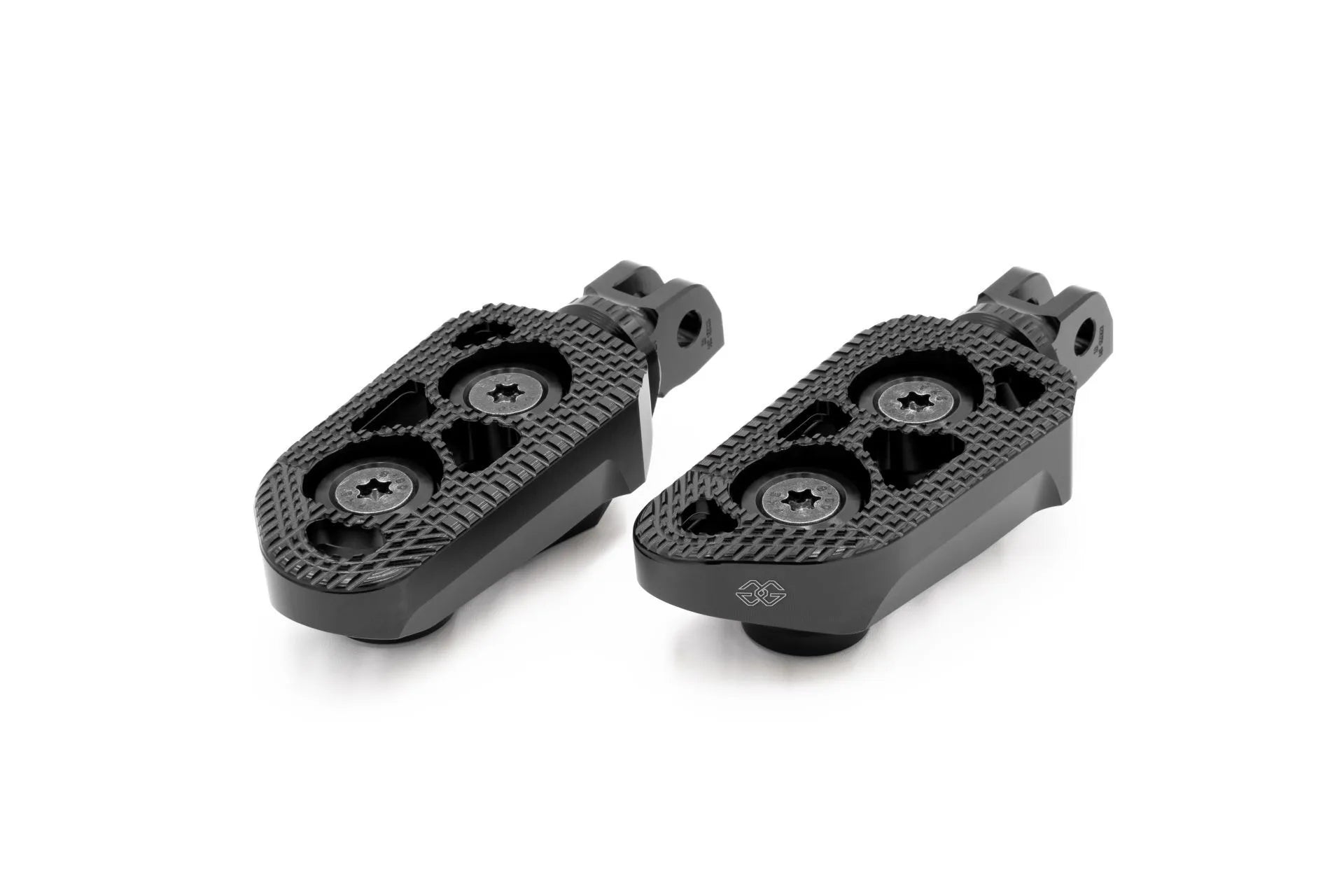 Gilles Tooling Foldable Footpegs - Black Anodized Aluminum