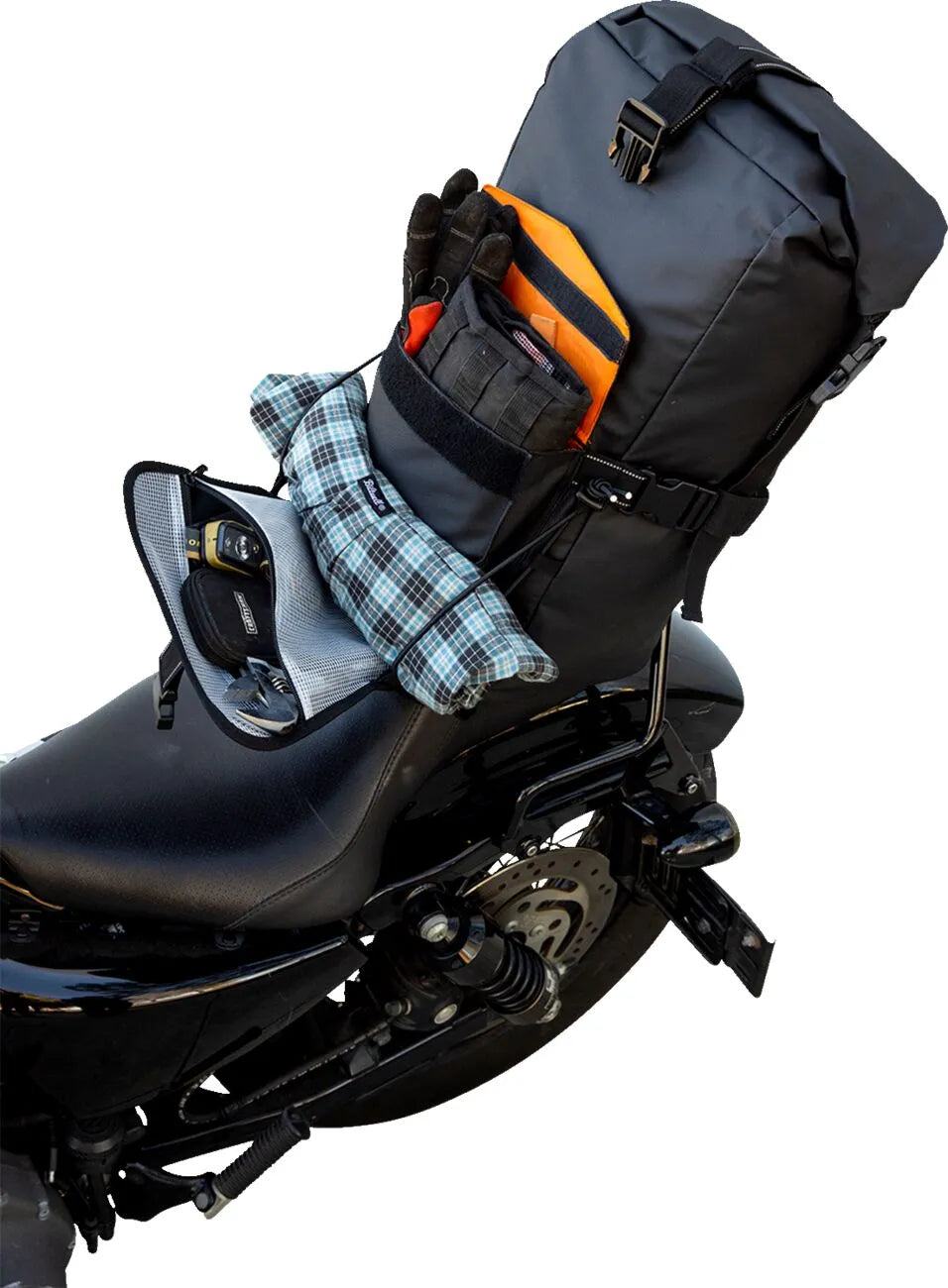 Biltwell EXFIL-60 1680D Polyester Roll Bag - Black - 3016-01
