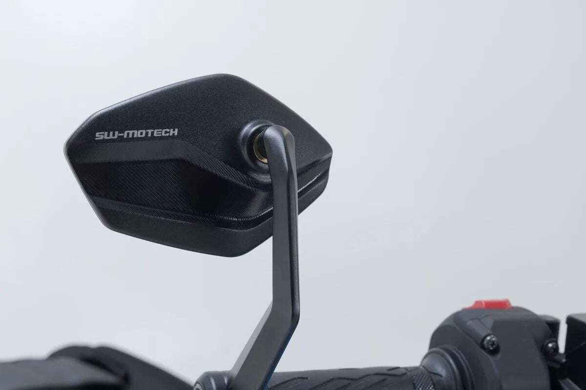 Sw-motech Bar End Mirrors - Black Aluminum