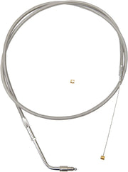 La Choppers Stainless Braided Throttle Cable for Ape Hanger