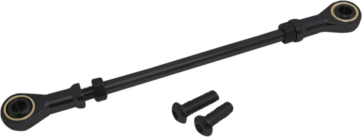 Drag Specialties Round Shifter Linkage, Black Steel