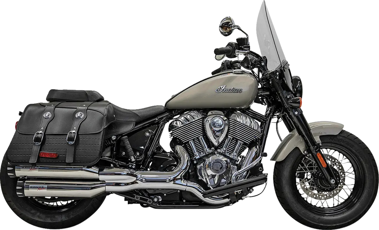 Bassani Xhaust 4" Slip-on Schalldämpfer mit schwarzen Endkappen