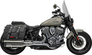 Bassani Xhaust 4" Slip-on Schalldämpfer mit schwarzen Endkappen