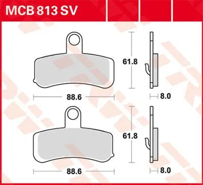 Trw Sv Series Sinter Bremsbeläge - Vorne