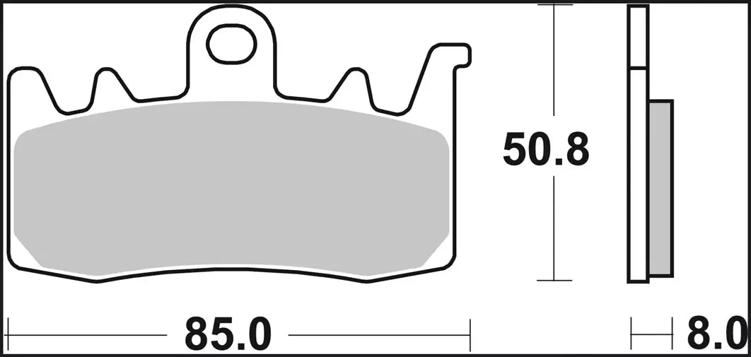 Brembo Sa Sintered Vordere Bremsbeläge Für Straßenmotorräder
