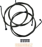 La Choppers Midnight Braided Bremsleitungssatz mit ABS