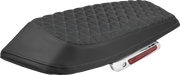 Saddlemen Black Tri-Gripper Silver Stitching Lid Covers