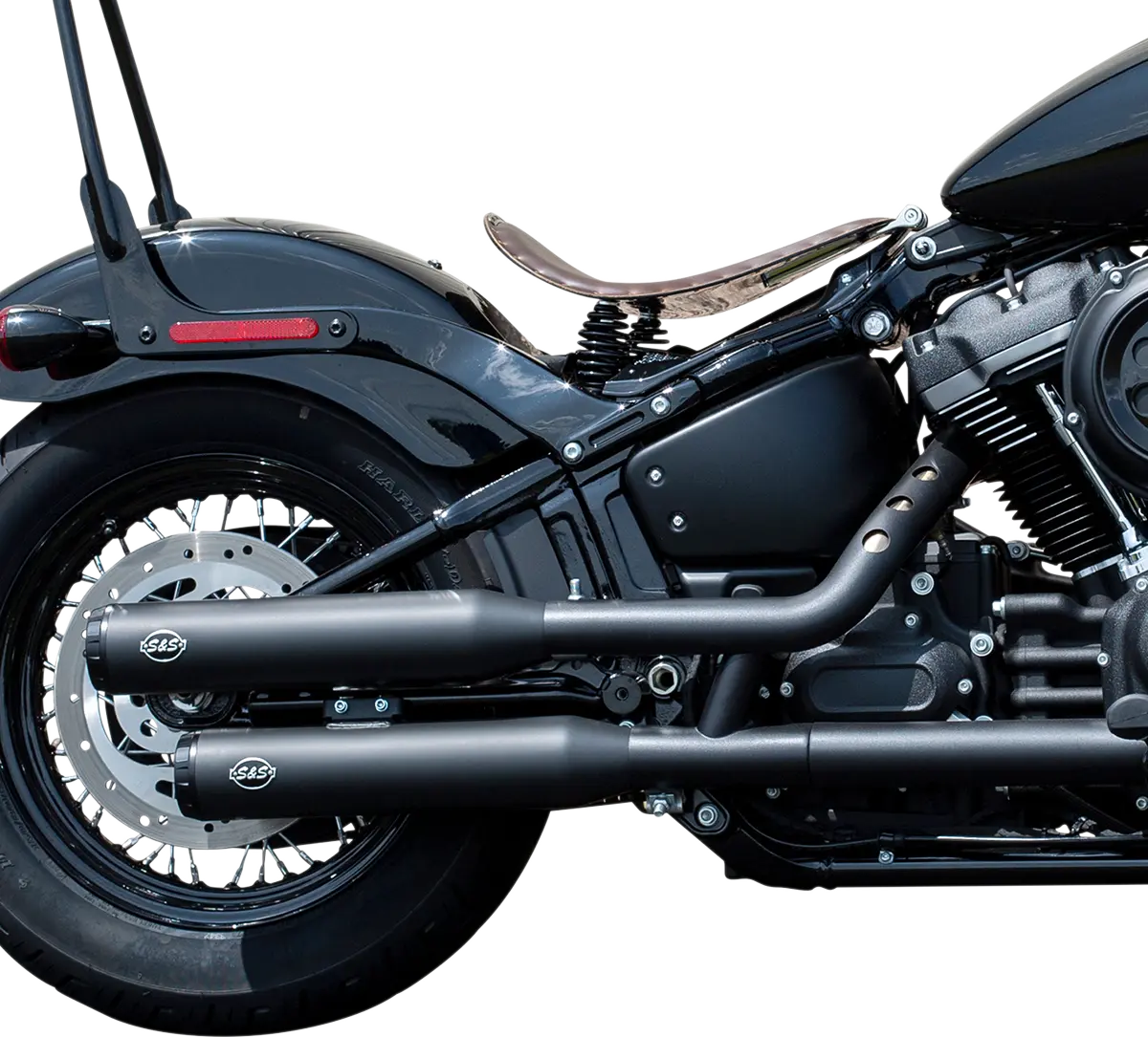 S&S Cycle Grand National Slip-on Schalldämpfer - Schwarz