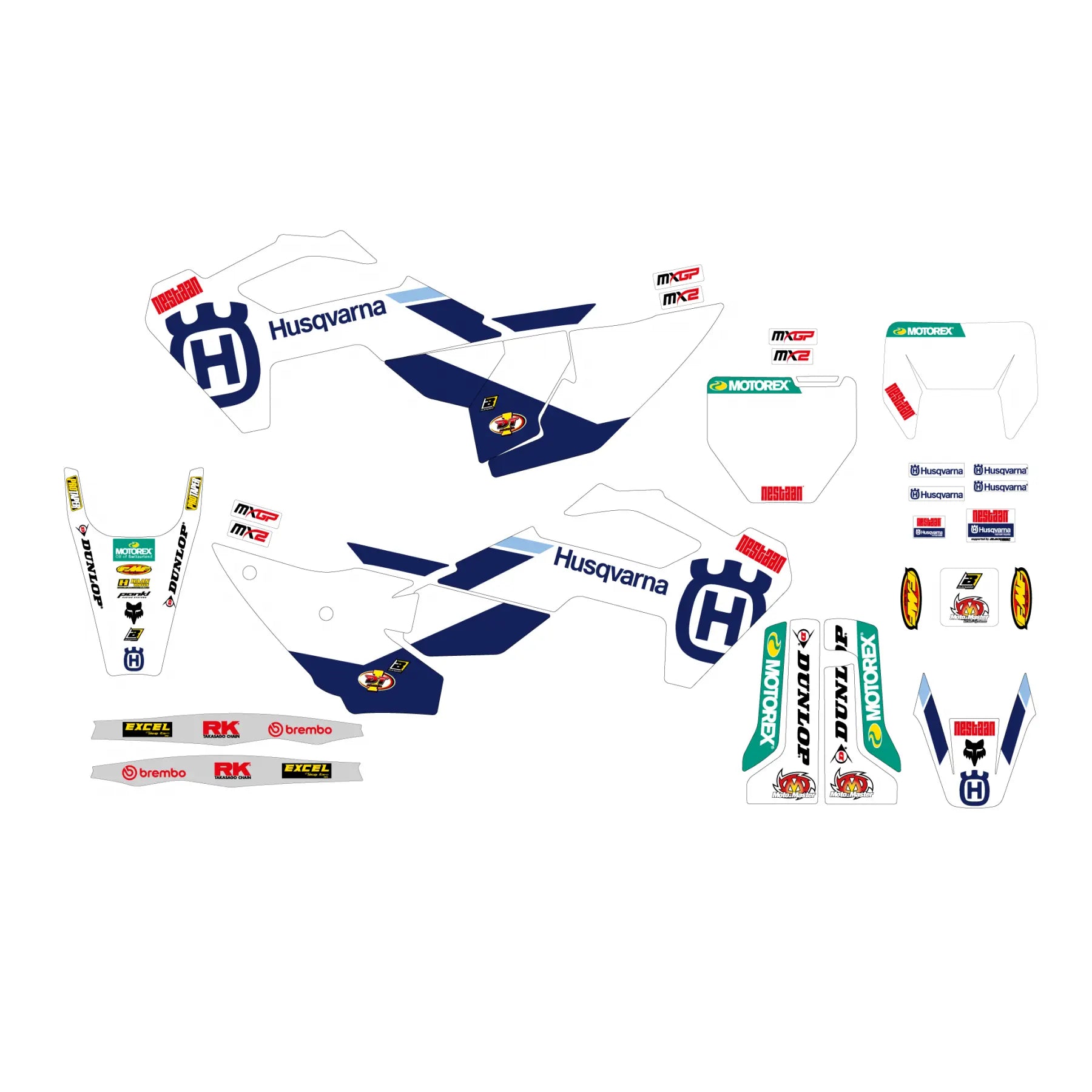 Blackbird Racing Factory Grafik Sticker Kit