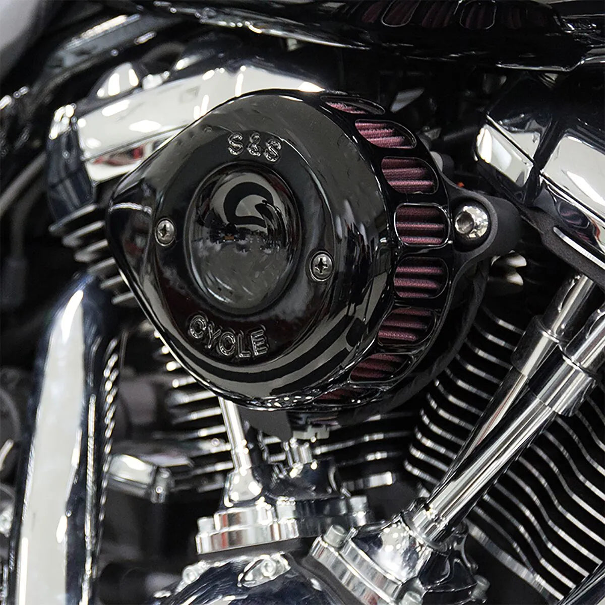 S&s Cycle Mini Teardrop Stealth Air Cleaner Kit