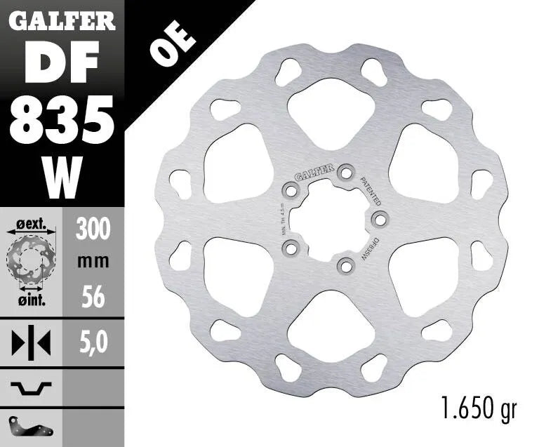 Galfer Wave Bremsscheibe Für Motorrad - 300mm - Vorne
