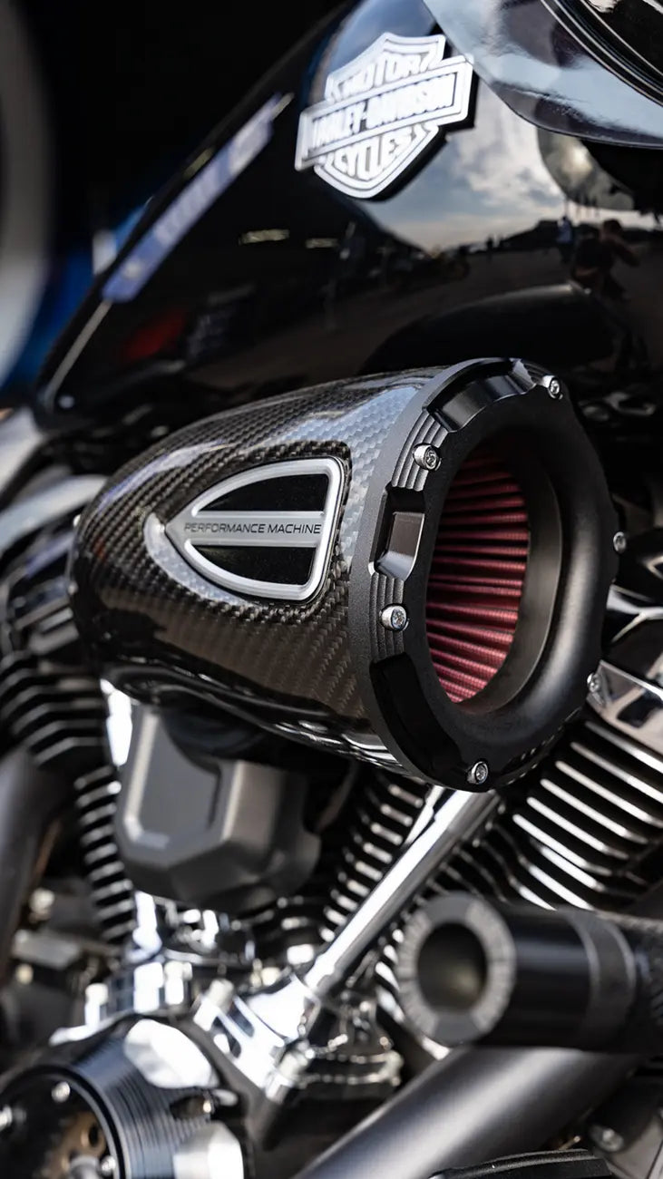 Performance Machine C4 Series Carbon Fiber Air Cleaner Kit