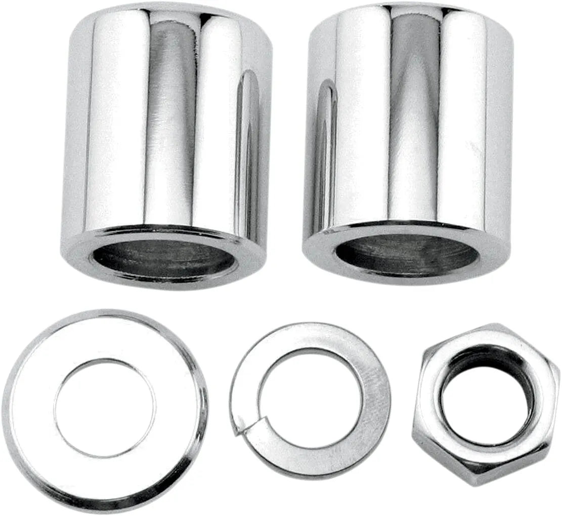 Colony Front Axle Spacer Nut Kit Chrome for HD Road King 94-99