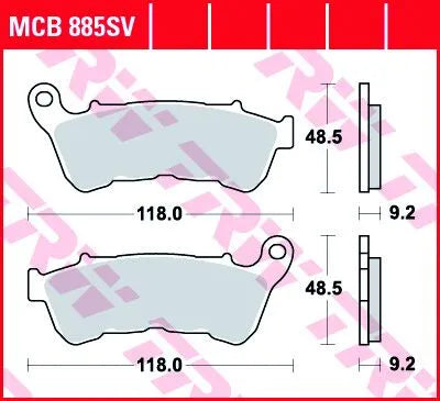 Trw Sv Series Sintermetall Bremsbeläge - Vorne