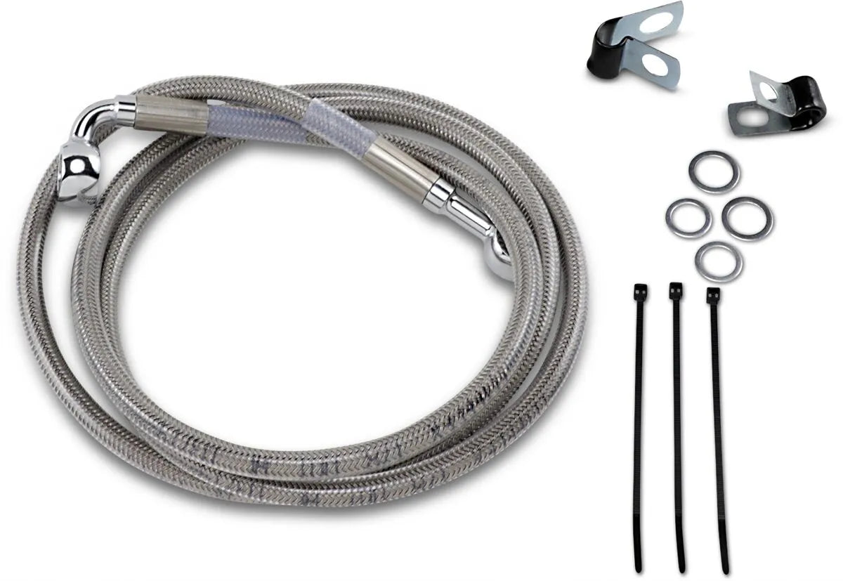 Drag Specialties Extended Stainless Steel Brake Line Kit