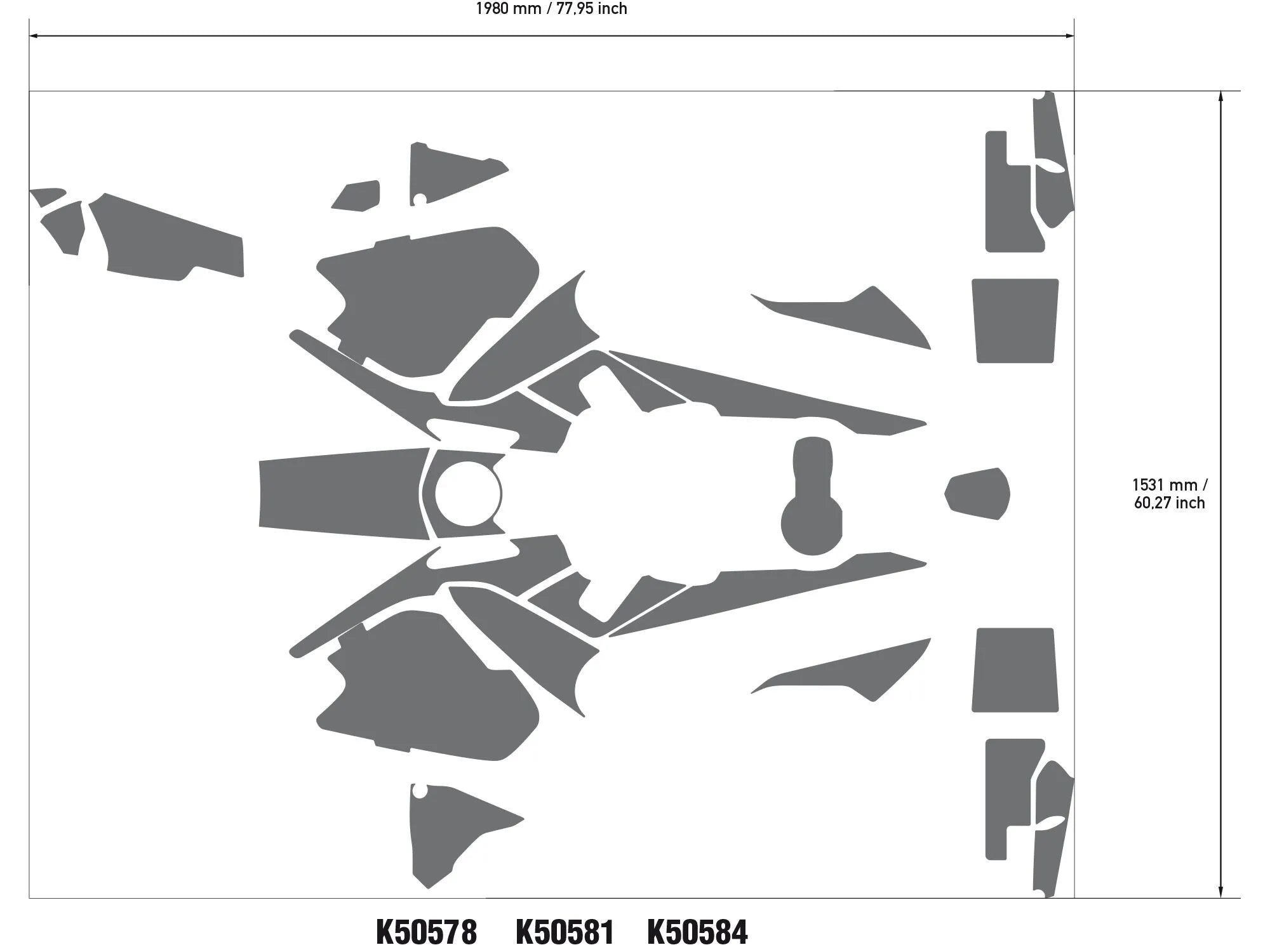 Uniracing Decal Kit Complete For Bmw – Blue