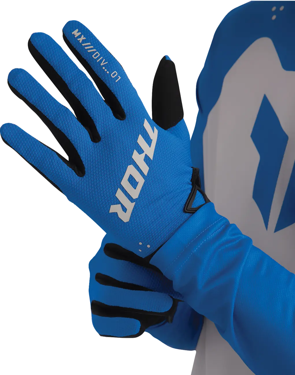 Thor Ridemode Static Gloves - Black/Blue
