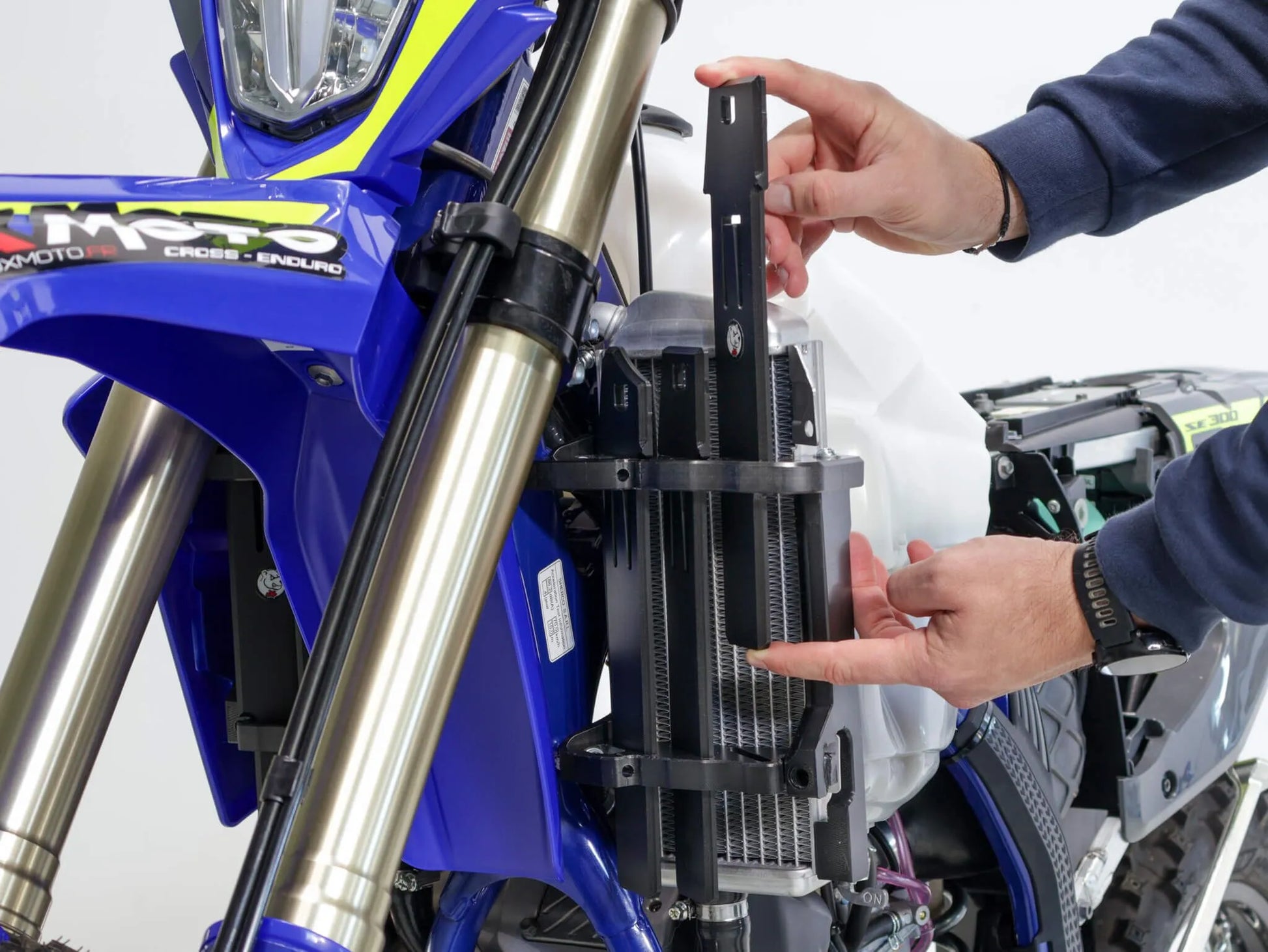 Axp Racing HDPE Radiator Braces for Motorcycles
