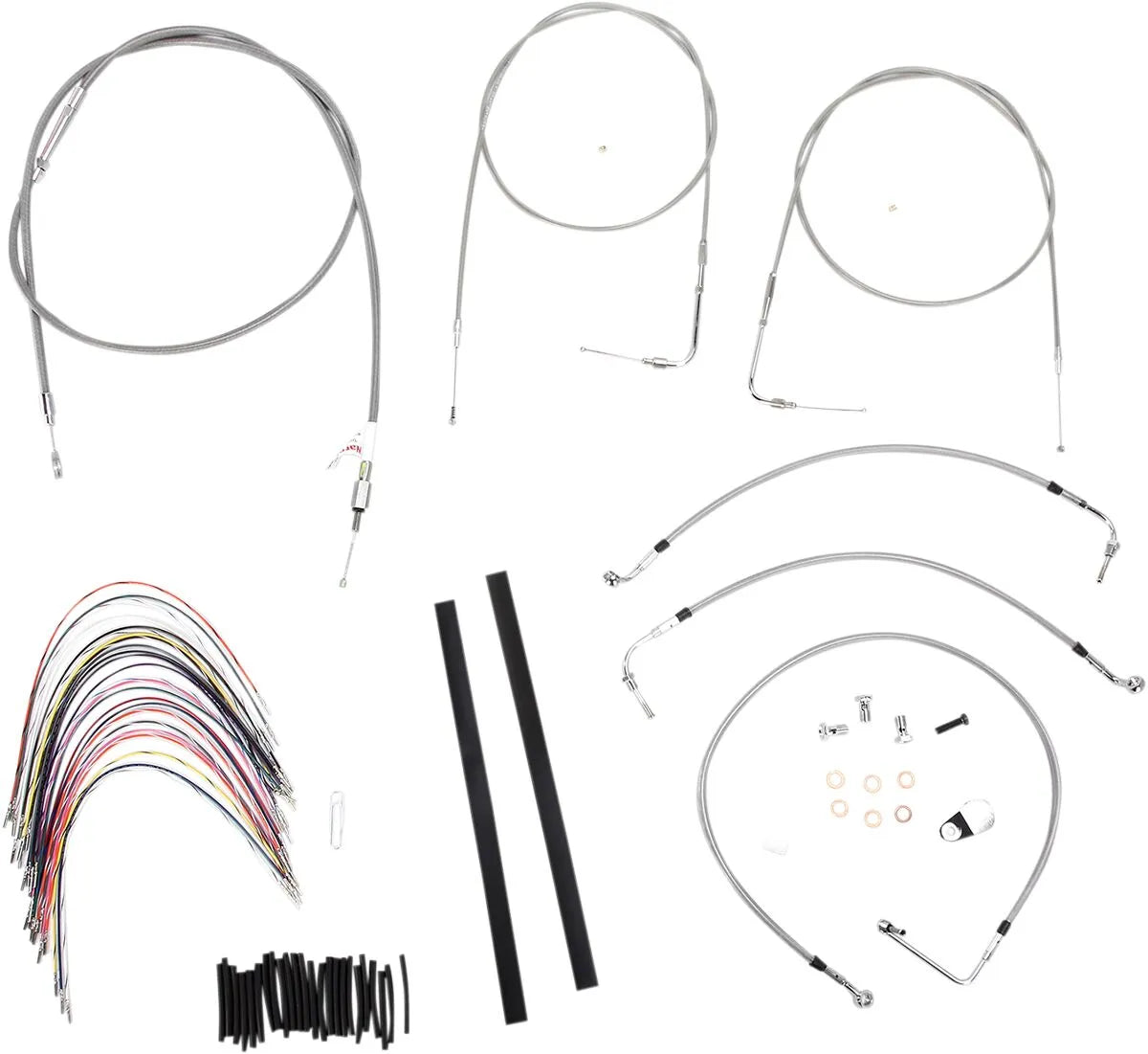 BURLY BRAND Complete Handlebar Cable/Brake Line Kit for Ape