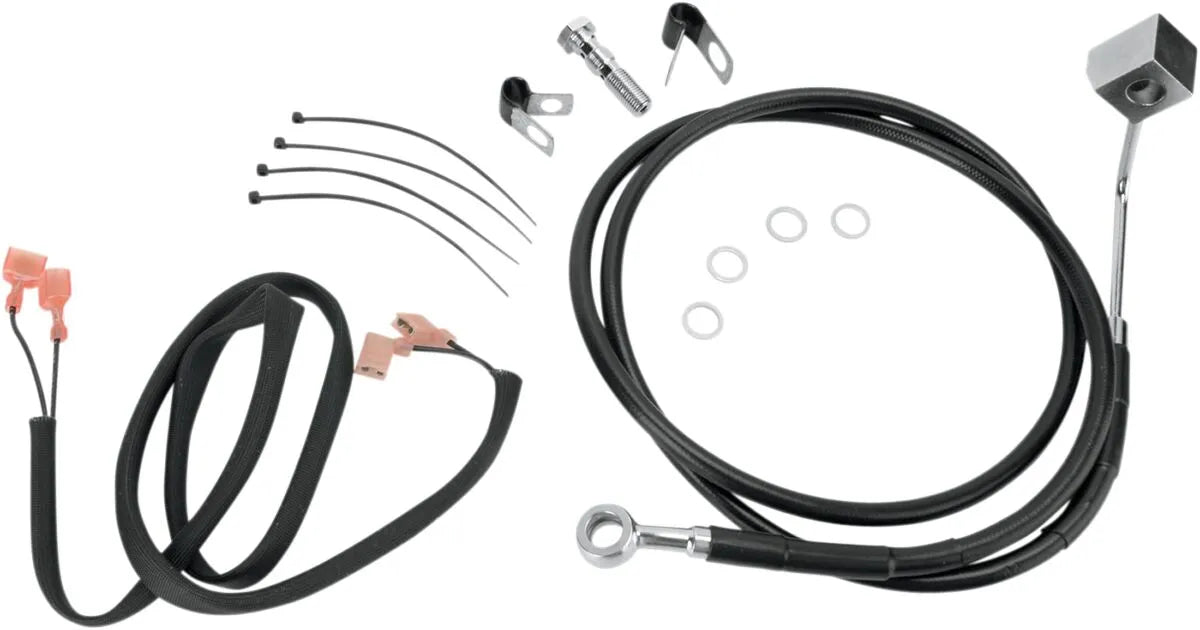 Drag Specialties Edelstahl-Bremsleitungssatz Hinten
