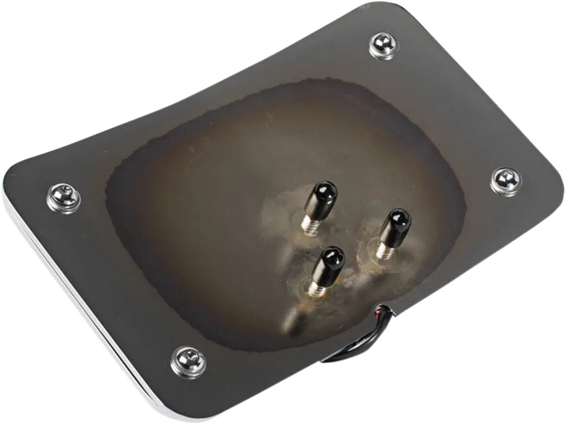 Cycle Visions Led Lighted License Plate Frame - 3-hole Mount